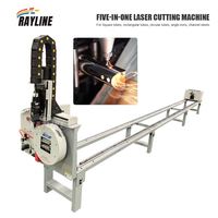 Harga Pabrik Langsung Mesin Pemotong Laser 4 Axis untuk Pipa & Plat Logam, Mesin Pemotong Laser CNC Industri untuk Pipa Persegi, Bulat, dan Besi