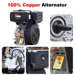 Generatore Diesel Hiearns Super Silenzioso Esclusivo DG15000SE HR1105FD 60HZ 10KW Monofase 220V 5kw 6kw 7kw 8kw 10kw 12kw 16kw - Product Image 4