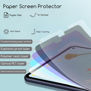 Protection d'écran Paperfeel pour Redmi Pad 2 11 pouces 2025 – <span class=keywords><strong>Film</strong></span> effet papier 3H en PET souple, anti-reflet, anti-rayures, sans bulles - Product Image 2