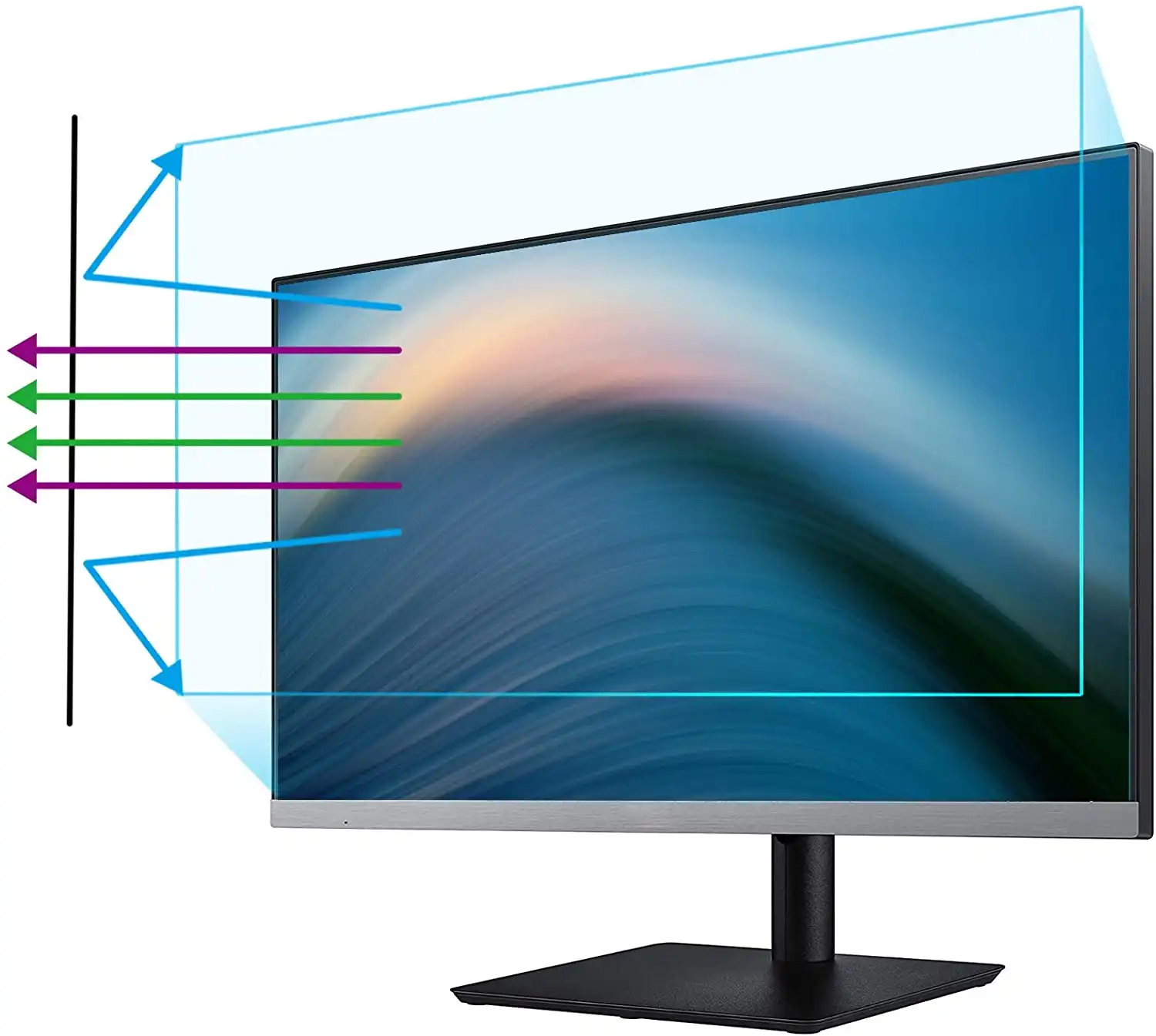LCD Anti Blue Ray Monitor Film Blends chutz Anti Blaulicht filter Laptop Displays chutz folie
