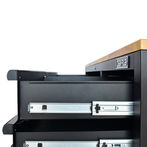 Armoire à outils 132 cm, 10 tiroirs, en acier au carbone durable, noire, garantie 2 ans, rangement d'atelier pour mécanicien, garage, OEM - Product Image 5