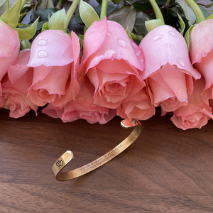 6mm or 316L acier manchette Bracelet inspirant amitié cadeau bijoux vivre dans l'instant rire chaque jour amour <span class=keywords><strong>au</strong></span>-delà <span class=keywords><strong>des</strong></span> <span class=keywords><strong>mots</strong></span> - Product Image 3