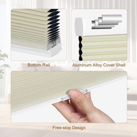 Persianas de Panal Lisas con Diseño de Parada Automática y Función Blackout, Venta al por Mayor Directa de Fábrica China para Ventanas y Habitaciones