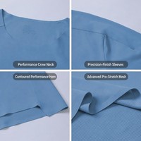 T-Shirt Sportiva da Uomo Leggera, Personalizzabile con Logo, Anti-Pilling, Traspirante, Morbida, Elastica e Assorbente