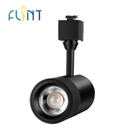 Spot LED sur rail moderne noir 15W 3000K blanc chaud orientable CRI 90 pour salle d'exposition certifiée en gros