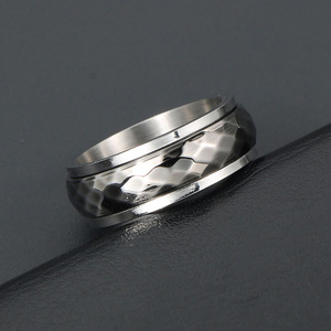 Retro Punk Minimalist Geometric Rotating <b>Ring</b> SA1054 Unisex Gift Jewelry - Product Image 4