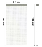 Film LED transparent souple P8 haute luminosité pour vitrine de centre commercial