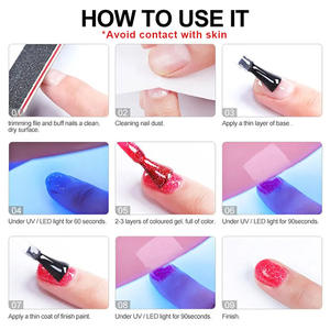 Gel UV <span class=keywords><strong>Base</strong></span> et Top Coat Mat 15ml Écologique Non Toxique Longue Tenue Style Français pour Usage Professionnel en Salon de Manucure - Product Image 5