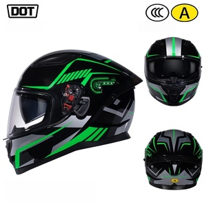 Casco Integrale per <span class=keywords><strong>Moto</strong></span> <span class=keywords><strong>da</strong></span> Strada e <span class=keywords><strong>da</strong></span> Corsa Certificato DOT con Visiera a Sgancio Rapido e Protezione per il Mento - Product Image 5