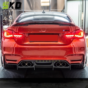 BMW F80 M3 F82 M4 2014〜2020ドライカーボンファイバーPSMタイプボディキットリアディフューザー用リアディフューザー - Product Image 5