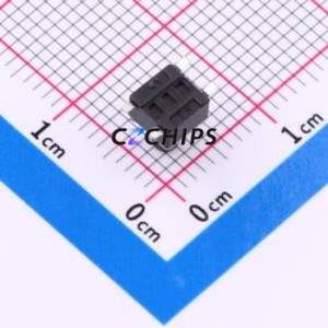 TS010-TBW1EH6.5 Tactile Switch SMD-4P,4.5x4.5mm Switch Single Pole Single Throw Round Button 1.8N Vertical Mount - Product Image 2