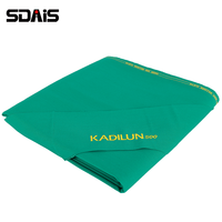 Tissu de billard de luxe SDAIS de 9 pieds, vert foncé, nylon/coton/acrylique, tissu de table de billard Kadilun 500