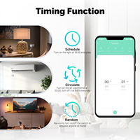Tuya WiFi prise murale intelligente prise britannique 13A interrupteur tactile USB Type C Ports de charge surveillance de l'énergie à distance fonctionne avec Alexa