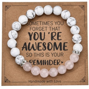 Qingyuan Shoushan polvere di pietra Zebra Love braccialetto di perline nuovo 8mm verde <span class=keywords><strong>rosa</strong></span> perla di cristallo imitazione - Product Image 1