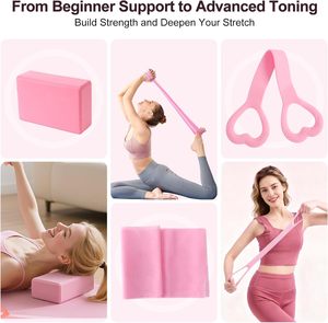 Alfombrilla de <span class=keywords><strong>Yoga</strong></span> y Pilates de Caucho Natural con Estampado de Marca, Cilindro Miofascial y Aro de Fitness con Bolsa de Viaje - Product Image 3