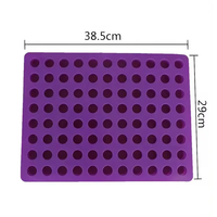 Moule à glaçons en silicone de forme cylindrique à 88 trous pour la maison