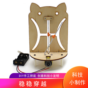 Kit de Ciencia de Madera con Diseño de Gato de Dibujos Animados, Manual, Juguete Educativo DIY para Niños de 7-9 Años, Modelo de Aprendizaje STEAM - Product Image 5