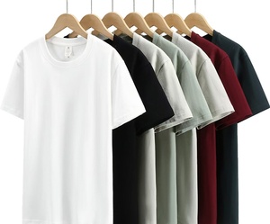 Unisex Heavyweight 230gms 100% Cotton <span class=keywords><strong>T</strong></span> Áo Sơ Mi Thoáng Khí Mềm Cơ Bản Đồng Bằng Trống <span class=keywords><strong>T</strong></span> Áo Sơ Mi Cho Nam Giới - Product Image 1