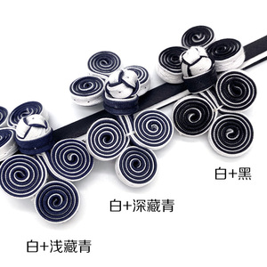 Tissu doré trois boutons de <span class=keywords><strong>roulette</strong></span> faits à la main Cheongsam bouton de chemise Style ethnique invitation de mariage bouton de boîte-cadeau - Product Image 6