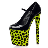 Nuevos Zapatos de Tacón Alto de 20 cm con Punta Redonda y Tacón Delgado, Zapatos de Modelo para Pasarela, Zapatos de Tacón Alto para Bailarinas Exóticas, Zapatos de Crossdresser