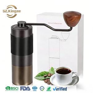 Kingze Fournisseurs Vérifiés CNC Moulin à Fraises en Acier Inoxydable 420 Mini Moulin à Café Manuel Portable pour Extérieur - Product Image 1