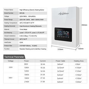 Chaudière électrique à haute efficacité énergétique pour la maison, idéale pour le <span class=keywords><strong>chauffage</strong></span> central par radiateurs - Product Image 4