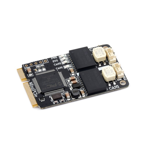 MiniPCIe Interface to 2-CH CAN Card Supports Decoding and Analyzing Function of Multiple CAN Protocols High-performance Hardware
