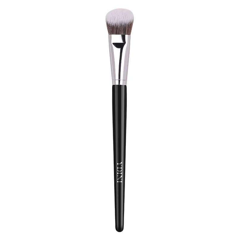 YDINI Vegan Makeup Brushes Angle Foundation Brush Private Label Logo Synthetic Liquid Foundation