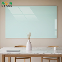 Tableau blanc magnétique sans cadre en verre trempé, tableau effaçable à sec mural, 4 mm, taille personnalisée, certifié FSC/TUV, pour bureau