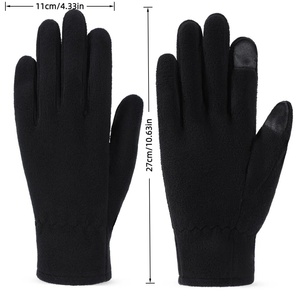 <span class=keywords><strong>Gants</strong></span> thermiques en <span class=keywords><strong>polaire</strong></span> épais pour hommes, mitaines confortables en coton pour écran tactile, saison d'hiver - Product Image 2