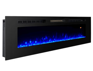 <span class=keywords><strong>Chimenea</strong></span> Eléctrica Moderna de Pared de 60 Pulgadas con Efecto de Llama Artificial de Cristal de Calidad - Product Image 2