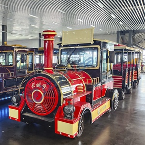 Customized Trackless Fuel <b>Train</b> for Commercial Tourist Attractions and Amusement Parks Special Transportation for Special Tours - Product Image 2