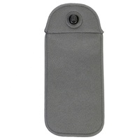 Pochette en néoprène anti-RFID bloquant les signaux, étui de protection verrouillable pour téléphone portable, sac anti-espion pour étudiants