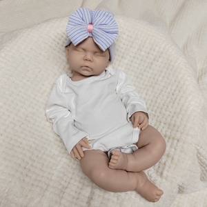 Poupée Bébé Reborn Réaliste en Silicone Entièrement en Silicone, Non Peinte, Poids Réel, 20 Pouces/50 CM, Corps Entier, Peut Ouvrir la Bouche, Nouveau-né, Poupée Vierge à Personnaliser - Product Image 2