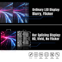 Pantalla LED Ultradelgada para Producción Virtual en Interiores P2.604/1.64x1.64 pies 500*500 mm, Ideal para Cine, Eventos, Estudios y Video Wall