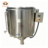 Ketel Masak Vertikal Berjaket Minyak Termal Pemanas Listrik 400L 600L Bersertifikasi CE untuk Selai, Saus, Bubur Daging, Pasta Kacang