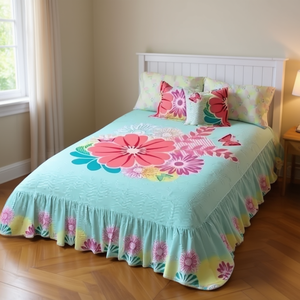 Juego de Edredón Bety King, Tamaño King, Floral, 4 Piezas, Estilo Princesa, Ropa de Cama para Toda Temporada - Product Image 2