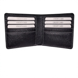 Cartera/Billetera de Cuero Genuino para Hombre, Personalizada, de Primera Calidad, con Diseño de Estrella, Impermeable, con Bordado de Letras de 6 Pulgadas, a la Moda, BS - Product Image 6