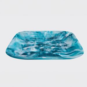 Plateau de service en résine de qualité supérieure fait à la main Design durable avec finition lisse pour le service de boissons et de collations au bureau à domicile - Product Image 5