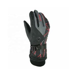 Deportes al aire libre Esquí Impermeable Algodón Snowboard Montar Impermeable Transpirable Invierno Pantalla táctil Negro-Snowboard Guantes de esquí - Product Image 1