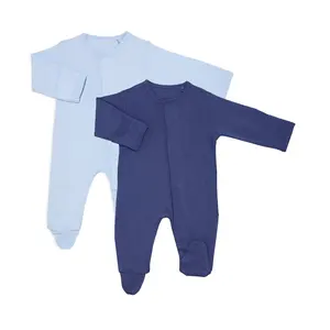 शिशु sleepsuit 100% बांस फाइबर बच्चा Onesie बेबी बच्चों Onesie पजामा Bodysuit सो सूट चुंबकीय पजामा