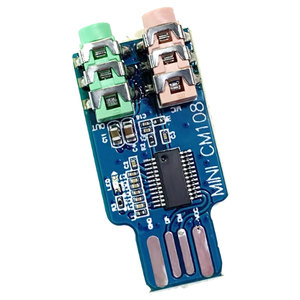 3.5 मिमी माइक्रोफोन जैक के साथ लैपटॉप के लिए cm108 यूएसबी ड्राइव मुफ्त ध्वनि कार्ड मॉड्यूल - Product Image 3