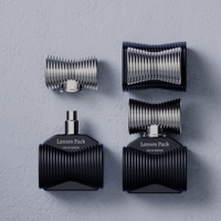 Flacon de parfum personnalisé de 50 ml, flacon de parfum en verre ambré de luxe avec bouchon unique