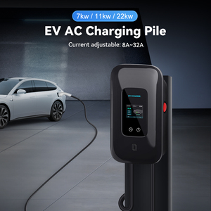 22Kw EV Trạm Sạc <span class=keywords><strong>32A</strong></span> 3 giai đoạn type2 AC treo tường EV sạc wallbox xe điện sạc cáp 5m - Product Image 2