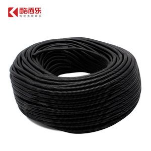Tuyau ondulé en PVC Kuailiye 100m noir, conduit de protection flexible pour câbles électriques, usage général - Product Image 1