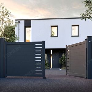 Puertas de Aluminio <span class=keywords><strong>Inteligentes</strong></span> Eléctricas de Alta Gama, Personalizadas de Fábrica, para Exteriores, de Lujo, para Villas, Patios Privados y Casas - Product Image 3