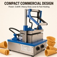 Nouvelle ligne de production de gaufres coniques et enroulées, portable, à commande tactile, longue durée de vie, Henan Chine