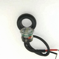 Lampe de camion à LED ronde de 3/4 pouces avec œillet en PVC noir 10-30v