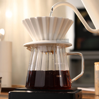 Accessoires d'infusion lente en céramique HIGHWIN goutteur de café résistant à la chaleur cafetière en céramique goutteur de café en porcelaine