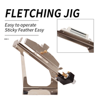 SPG tir à l'arc empennage Jig pinces arcs tir mélange carbone flèche aubes véritable plume coller acier inoxydable aimant équipement